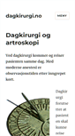 Mobile Screenshot of dagkirurgi.no